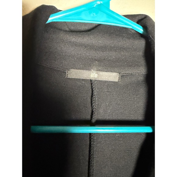 Jarbo Black Blazer Jacket Womens Size 38 Button Front Long Sleeve - Picture 3 of 8